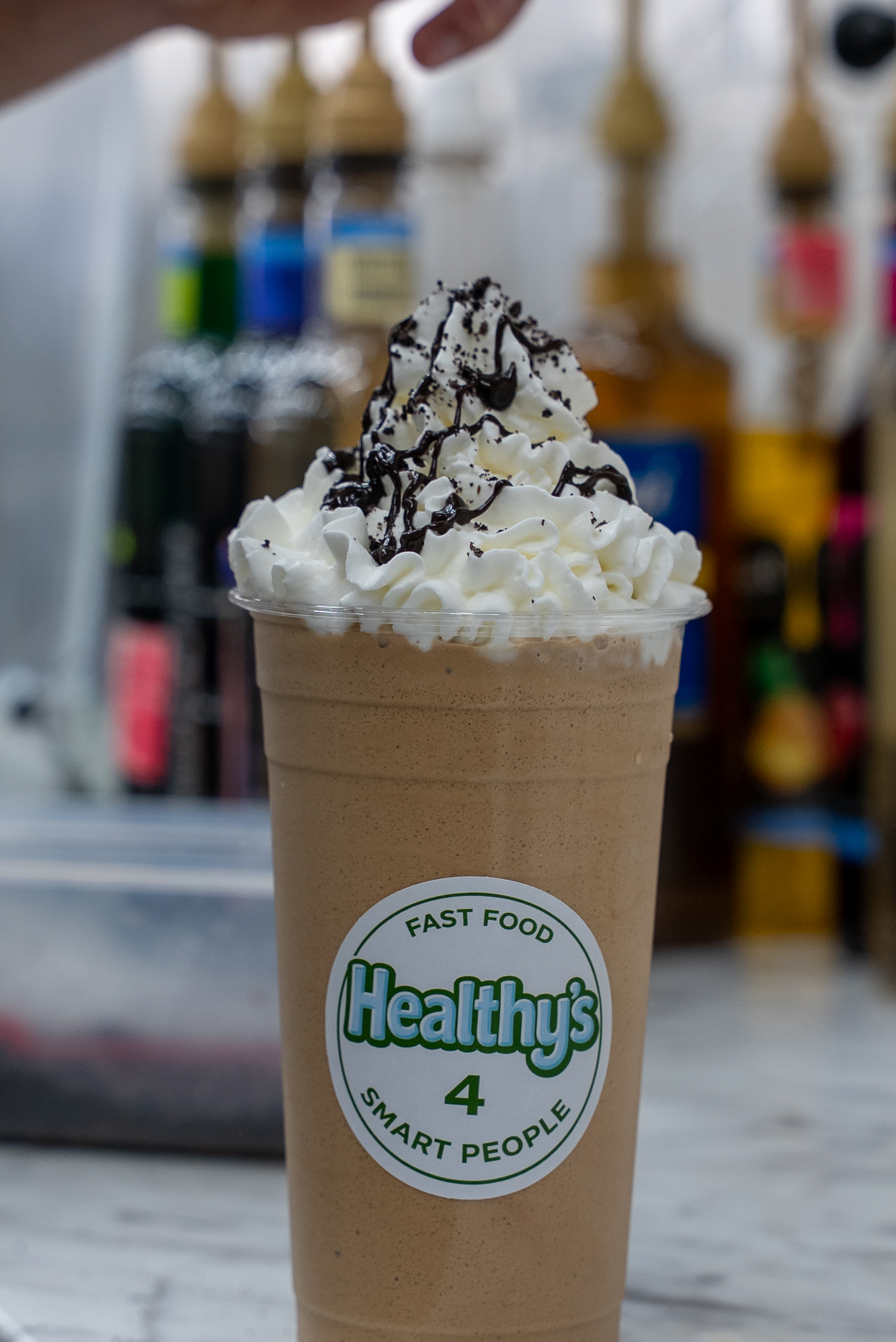 Fresh protein shake at Kirkwood Healthys